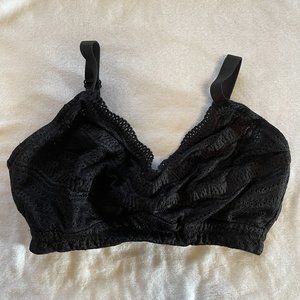 Curvy Bralette - Wire-free - Black - 32DD 34DD 34F
